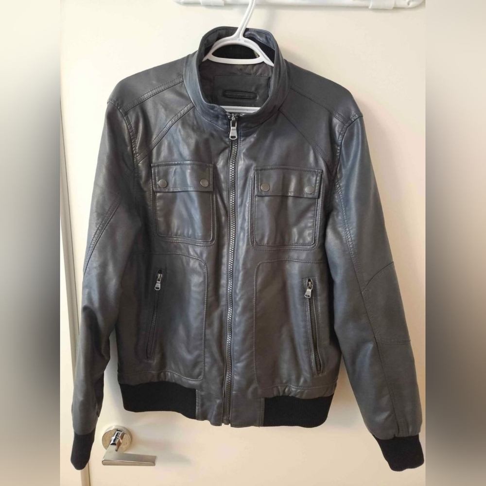 Calvin Klein Men's Faux Leather Jacket